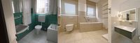 Badezimmer – vor und nach der Sanierung